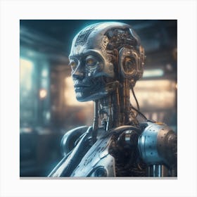 Cyborg Woman 101 Canvas Print