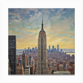 Empire State Building New York Canvas Print