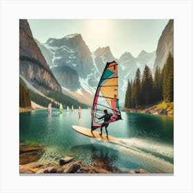 A windsurfer Canvas Print