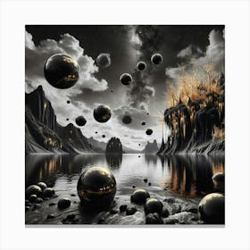 Spheres In Space Canvas Print