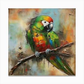 Parrot of Amazon parrot Canvas Print