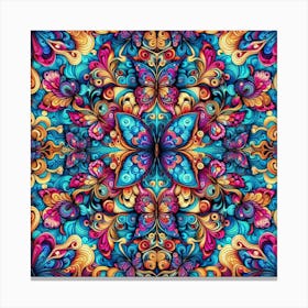 Psychedelic Mandala Canvas Print