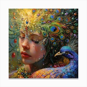 Peacock 1 Canvas Print