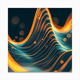 Abstract Wave Pattern 7 Canvas Print