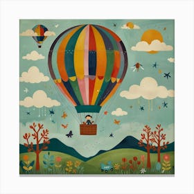 Default Happy Landing Nursery Art 3 Canvas Print