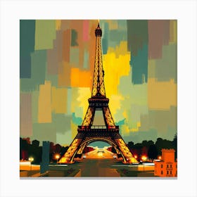 Paris Eiffel Tower 9 Canvas Print