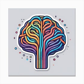 Colorful Brain 34 Canvas Print