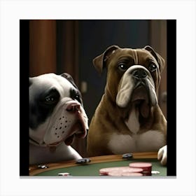 Poker Dogs 13 Canvas Print