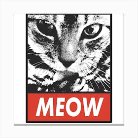 Meow cat Canvas Print