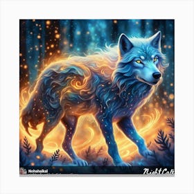 Fire Wolf 1 Canvas Print