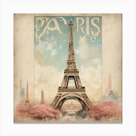 Paris Eiffel Tower 2 Canvas Print