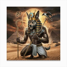 Egyptian Anubis 1 Canvas Print