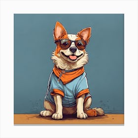 Corgi Dog Canvas Print