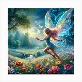 Fairy In The Meadow Canvas Print