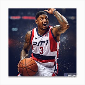 Bradley Beal AI Canvas Print