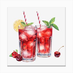 Cherry Lemonade 12 Canvas Print