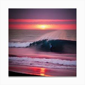 Sunset At The Beach 318 Canvas Print