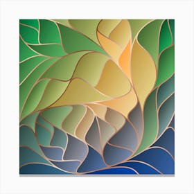 Art Nouveau Pattern 11 Canvas Print