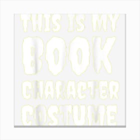 Funny Lazy Easy Reading Lover Halloween Bookworm Costume Canvas Print