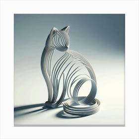 Cat Sculpture Canvas Print