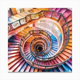 Spiral Staircase 3 Canvas Print