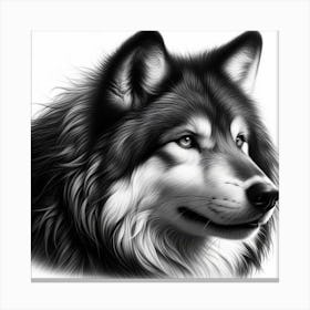 Grey wolf 5 Canvas Print