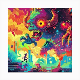 Pixel Art 14 Canvas Print