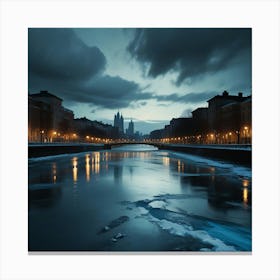 City At Night 3 Canvas Print