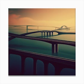 Bridges In The Sky 1 Canvas Print