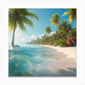 Beach Scene Canvas Print