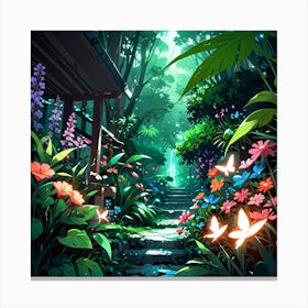 Garden Of Flowers Canvas Print