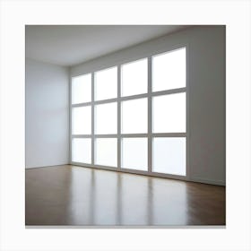 Empty Room With White Walls 1 Canvas Print