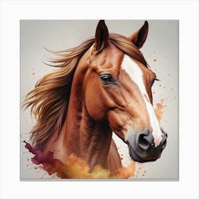 Horse Portrait Canvas Print