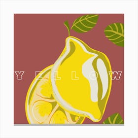 Yellow Lemons Canvas Print