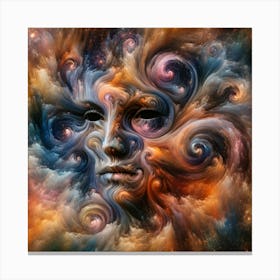 Face in the sky Canvas Print