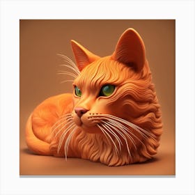 Orange Cat Canvas Print