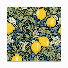 william morris floral fruit print 6 Canvas Print