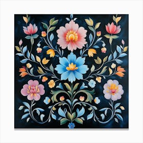 Floral Painting Art 1 Canvas Print