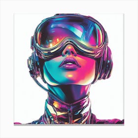 Cyborg Girl 4 Canvas Print