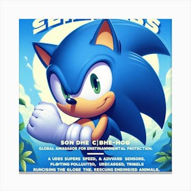 Sonic The Hedgehog 38 Canvas Print