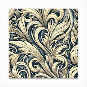 Ornate Floral Pattern Canvas Print