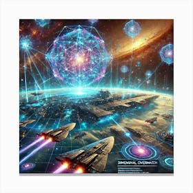 A Vivid Depiction Of The Dimensional Overwatch Abi 1 Canvas Print