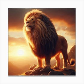 Lion Art 5 Canvas Print