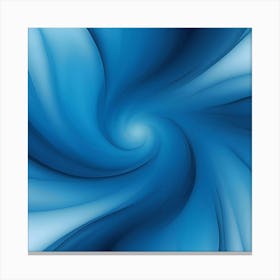 Abstract Blue Swirl Canvas Print