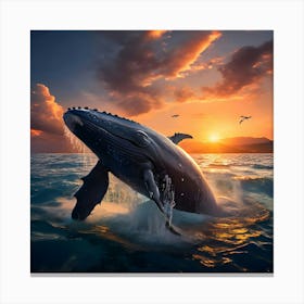 Humpback Whale Canvas Print