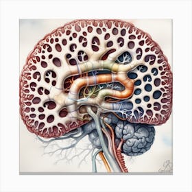 Anatomy Of The Brain 2 Canvas Print