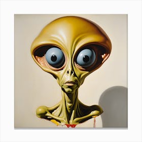 Alien Head 2 Canvas Print