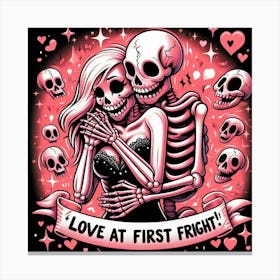 Love At First Fright 1 Canvas Print