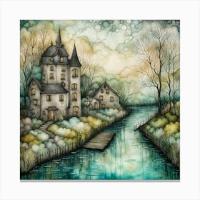 Castle In The Woods Canvas Print