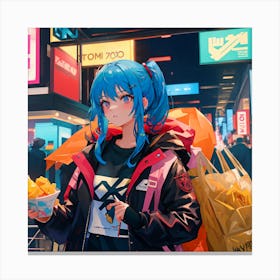 Anime Girl 2 Canvas Print